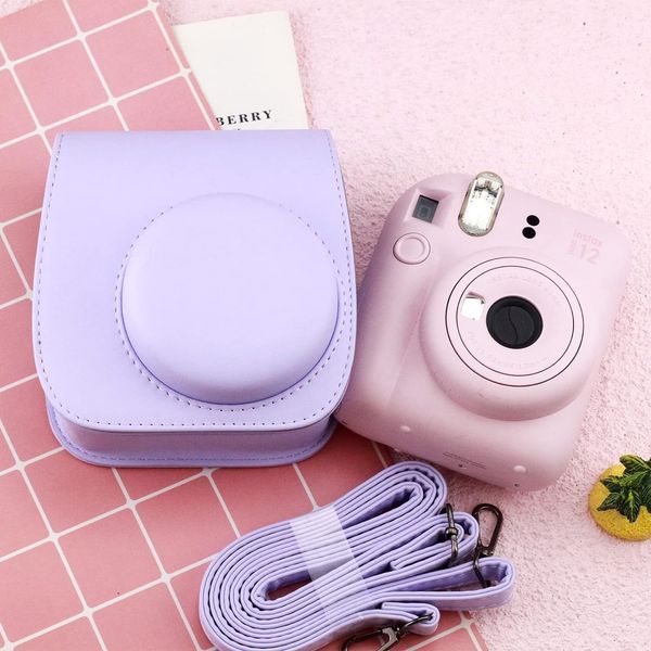 Чехол для фотоаппарата Instax Mini 12/11 с карманчиком Фиолетовый CASE11PURPLE фото